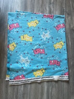 Blue Care Bear Print Fleece Blanket